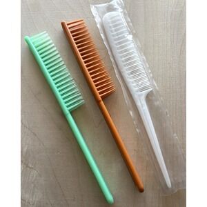 Vintage Tupperware Teasing Teaser Comb LOT of 3 Rat Tail Tupper
